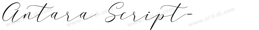 Antara Script字体转换